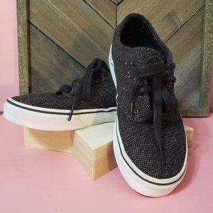 Vans Black & Tan Tweed Youth Size 4